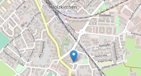 Karte von Holzkirchen Karte von Holzkirchen